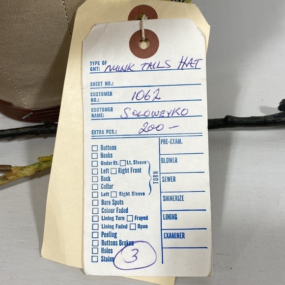 NWT Vintage mink tail hat - Picture 5 of 12